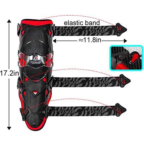 Tempsnow Motorcycle Knee and Shin Guards Motorcycle Protective Gear for Men Hard Collision Avoidance Motocross Racing Knee Protector Shin Guards Dirt Bike Knee Guards Shin Protector - Image 5