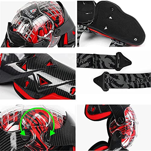 Tempsnow Motorcycle Knee and Shin Guards Motorcycle Protective Gear for Men Hard Collision Avoidance Motocross Racing Knee Protector Shin Guards Dirt Bike Knee Guards Shin Protector - Image 4