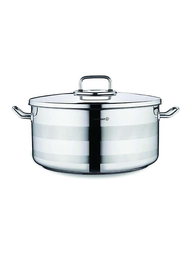 Korkmaz Astra2 Low Casserole 36X17 CM |Induction Base Satinless Steel Pot | Dishwasher Safe Stock Pot - KA2039 - Image 1