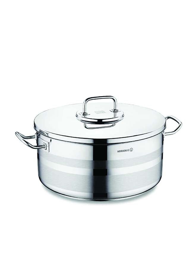 Korkmaz Astra2 Low Casserole 36X17 CM |Induction Base Satinless Steel Pot | Dishwasher Safe Stock Pot - KA2039 - Image 4