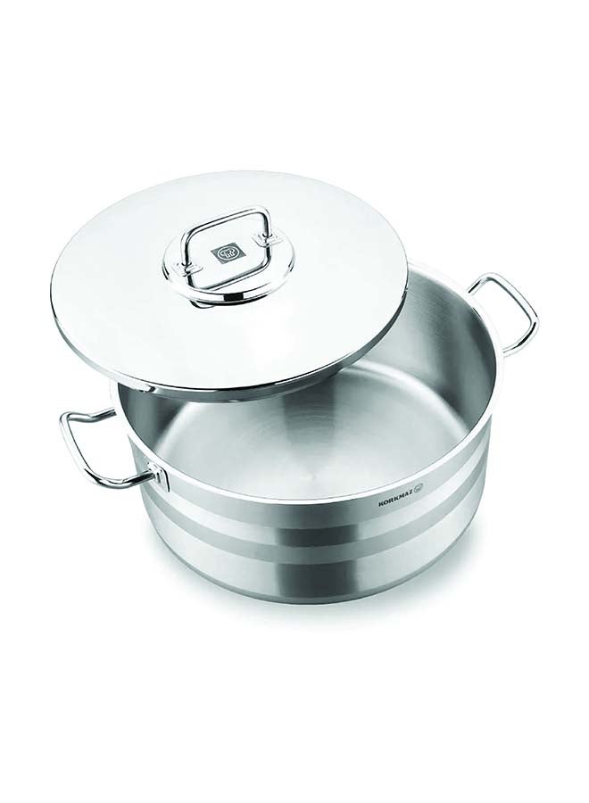 Korkmaz Astra2 Low Casserole 36X17 CM |Induction Base Satinless Steel Pot | Dishwasher Safe Stock Pot - KA2039 - Image 3