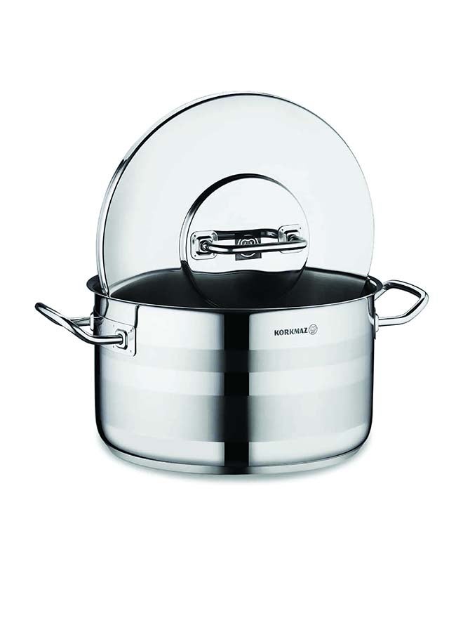 Korkmaz Astra2 Low Casserole 36X17 CM |Induction Base Satinless Steel Pot | Dishwasher Safe Stock Pot - KA2039 - Image 2