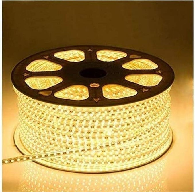 45 METER LED ROPE LIGHT WATERPROOF DECORATIVE LIGHTS WITH FLEXIBLE PVC TUBINGLED PIPE LIGHT FOR CEILING LIGHT HOME OFFICE DIWALI EID AND BIRTHDAYCHRISTMAS DECORATIONSWARM WHITE