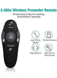 Generic 2.4ghz Wireless Usb Powerpoint Ppt Presentation Presenter Mouse Remote Control Laser Pointer Pen  - Image 3