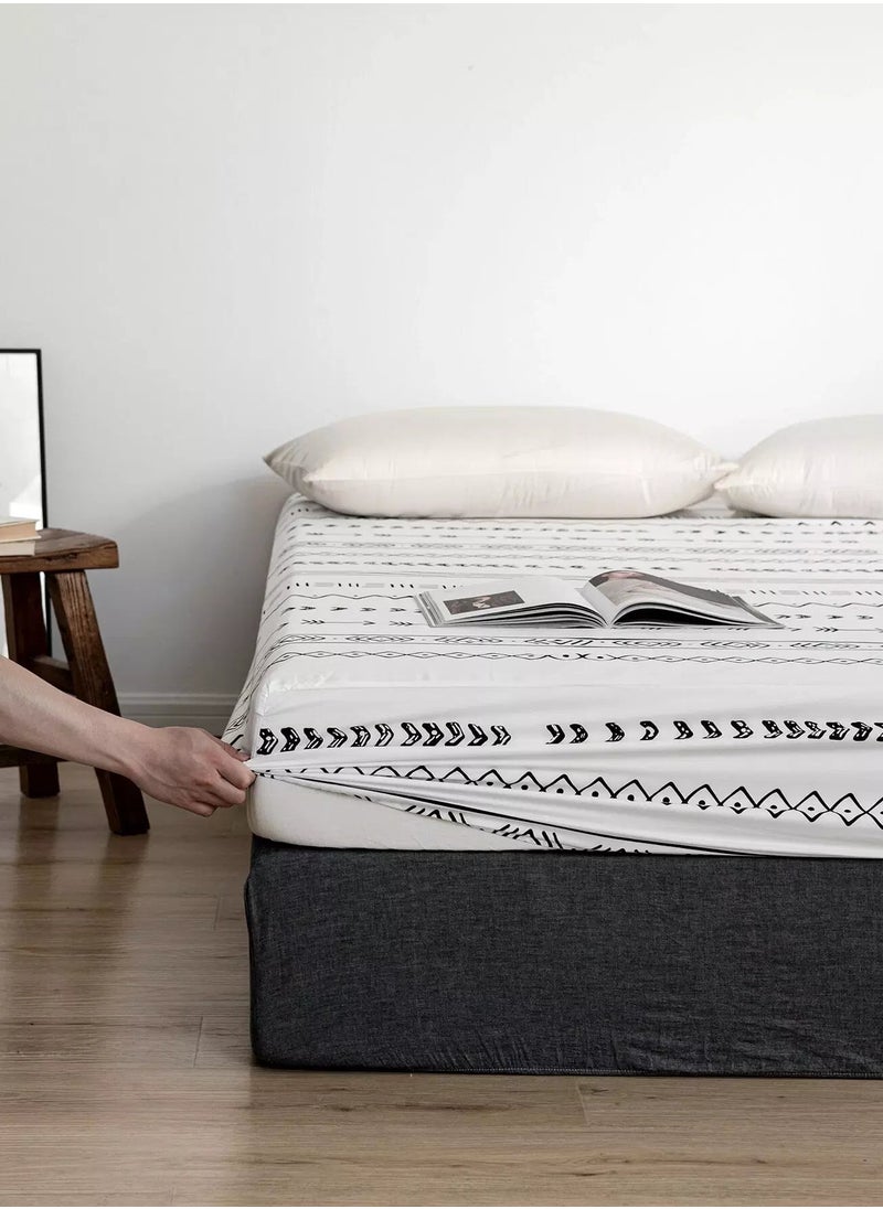 Generic Geometric Pattern Fitted Sheet  - Image 4