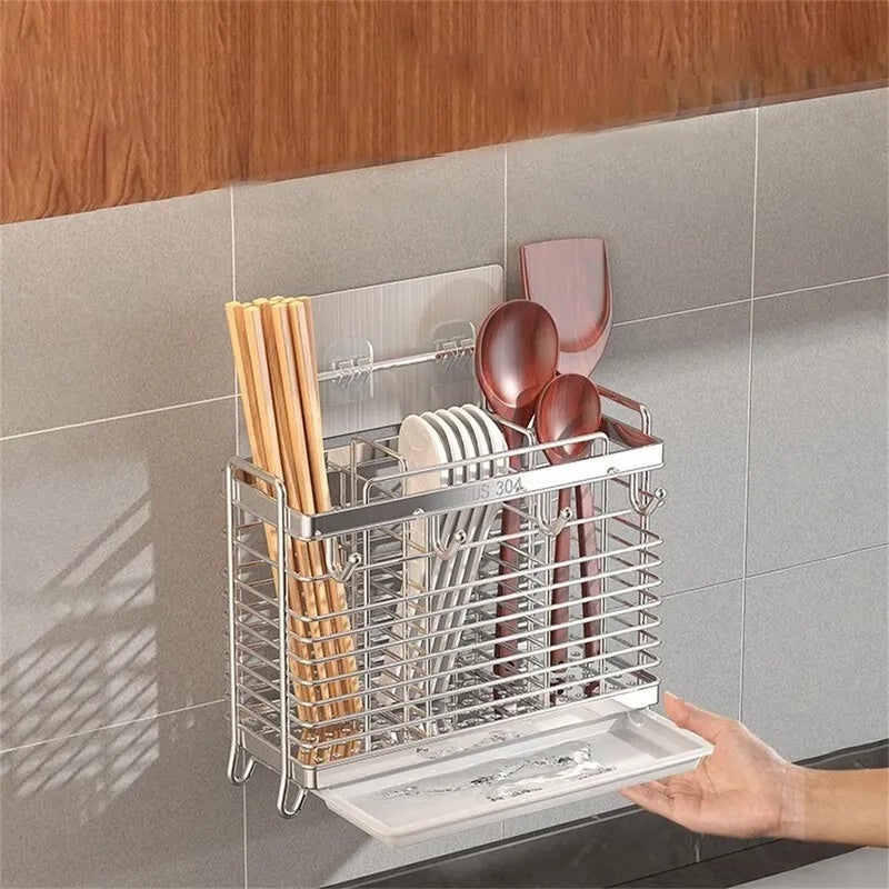 Stainless Steel Utensil Holder, 19 cm - Image 3
