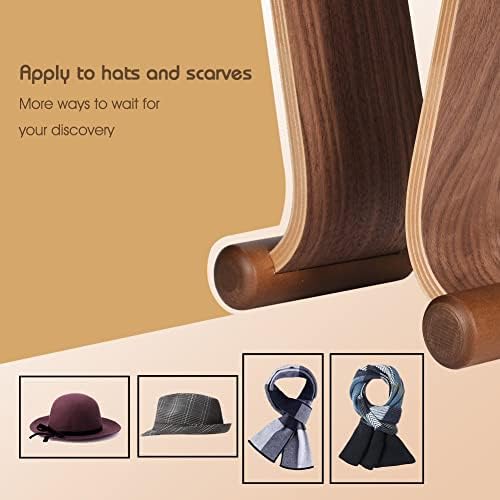 SAMDI Wood Headphone Stand, Headphones Hanger Holder Mount Omega Compatible for Sony, Bose, Shure, Jabra, JBL, AKG Gaming Headphones Display et. (Walnut) - Image 2