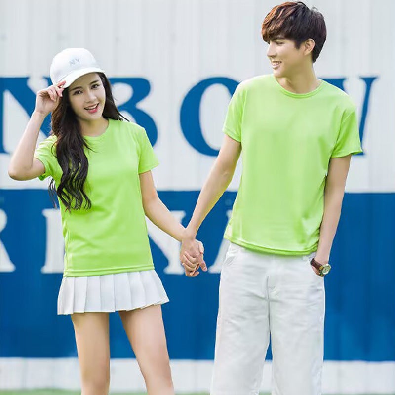 Quick-Drying Round Neck T-Shirt Customized Summer Short-Sleeved Work Clothes Advertising Cultural Shirt Customized Team Uniform Printed Logo Word - Image 2