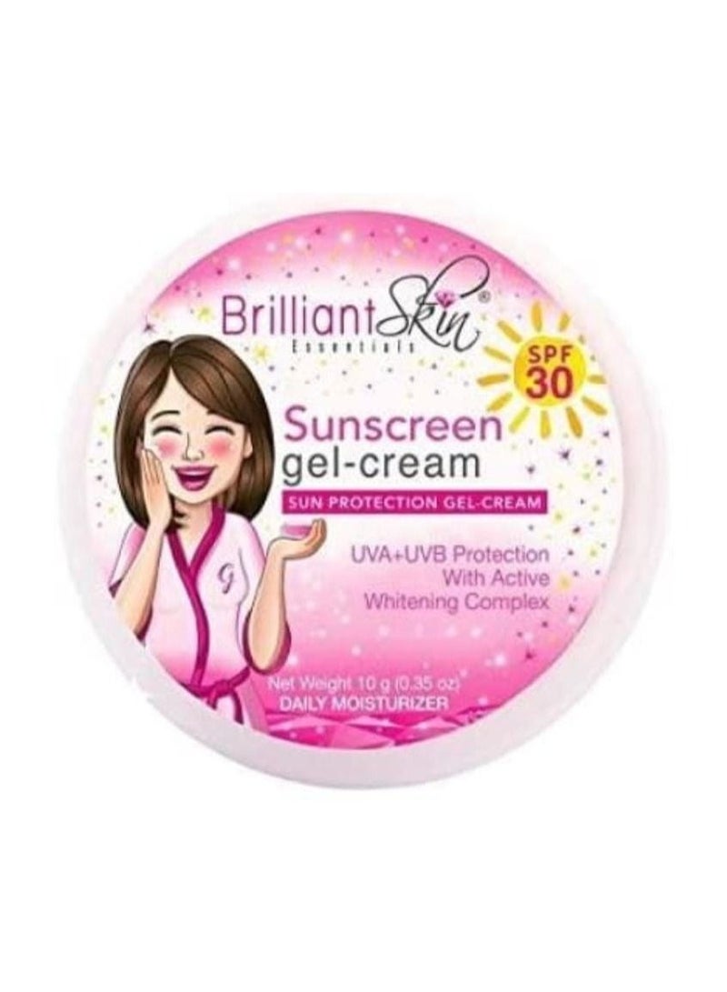 Brilliant Skin Essentials Whitening Facial Cream & Sunscreen Gel-Cream 10g