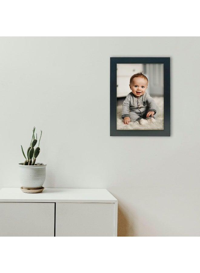 Decorhills DECORHILLS FRAMES & DECOR Rectangular Glass Photo with Wood, Wall Mount Tabletop Display for 5x7 Inches Picture  - Image 2