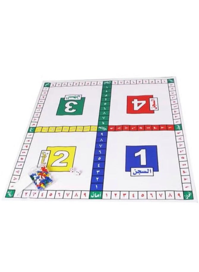 MARAH TOYS Flexible Backgammon Sheet With Game Accessory, 60x60 Cm  - Image 2