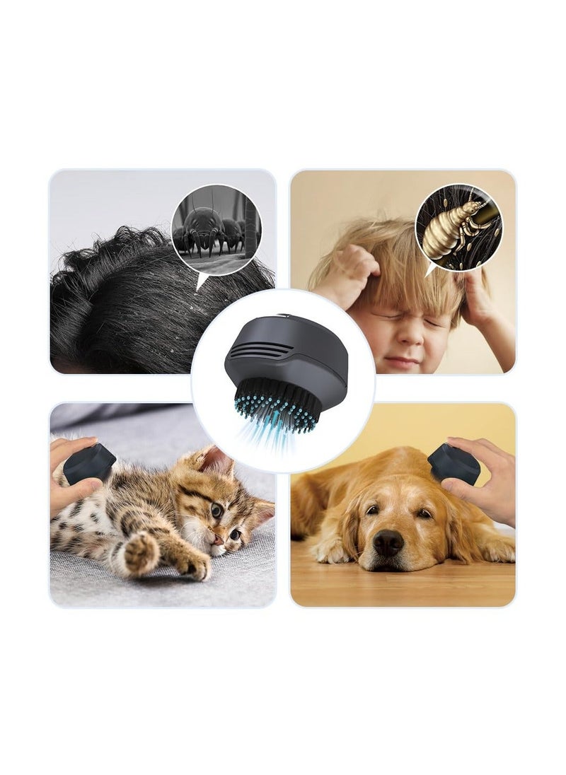 Y&D - Electric Dandruff Comb, Lice Comb Flea Soft Mane Brush for Removal, Kids Cats Dogs, Long, Short, Thick and Sparse Hair, Hair (1 Pack) - Image 1