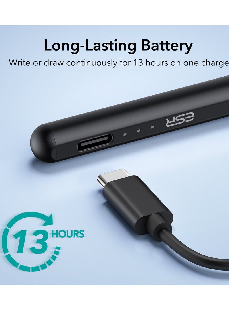 ESR Stylus Pen for iPad with Tilt Sensitivity 【Palm Rejection  Magnetic Attachment】 iPad Stylus Pencil for Apple iPad Air 5/4/3, iPad Pro 11, iPad Pro 12.9, iPad Mini 6/5, and iPad 9/8/7/6, Black - Image 3