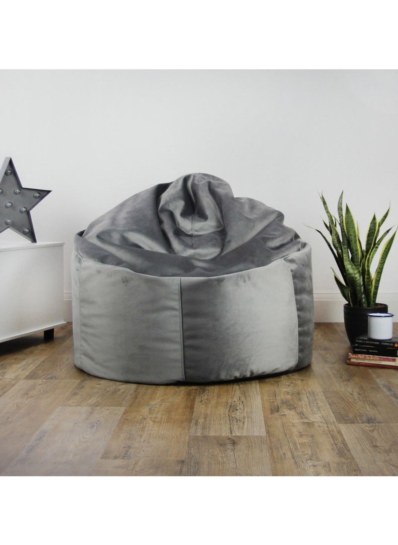 Comfy كومفي كلاسيك للبالغين XL VELVET Bean BAG رمادي فحمي  - Image 2