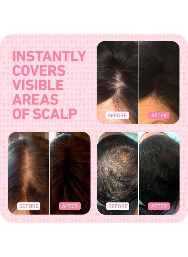 Boldify Hairline Powder Instantly Conceals Hair Loss Root Touch Up Hair Powder Hair Toppers For Women & Men Hair Fibers For Thinning Hair Root Cover Up Stainproof 48 Hour Formula (Ash Brown) - Image 3