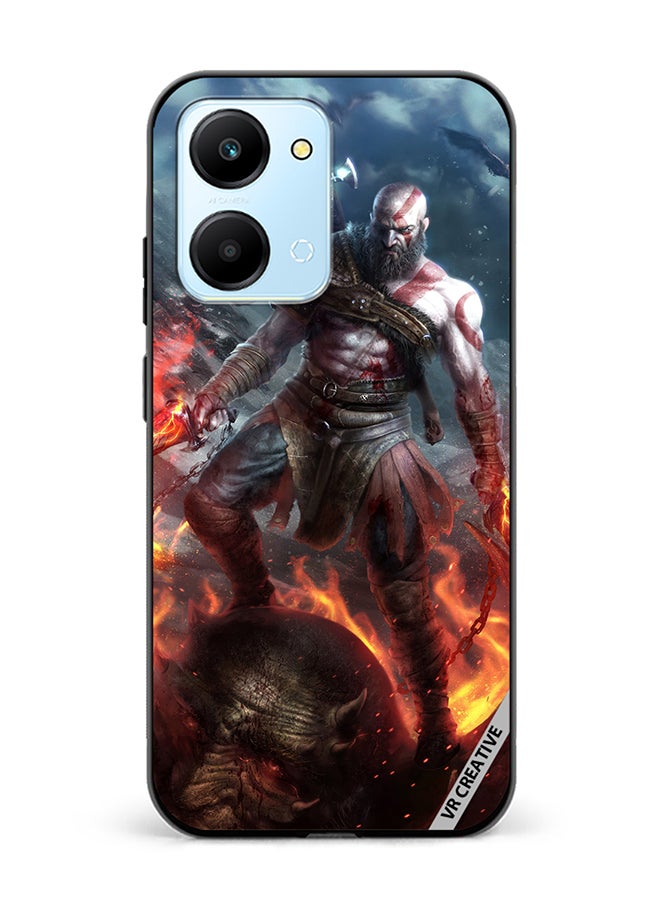 VR CREATIVE Protective Case Cover For Honor Play7T Kratos God Of War Game Design Multicolour - Image 1