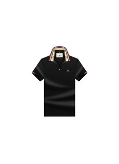 POLO قميص بولو رجالي صيفي جديد فضفاض بأكمام قصيرة مطرز  - Image 1