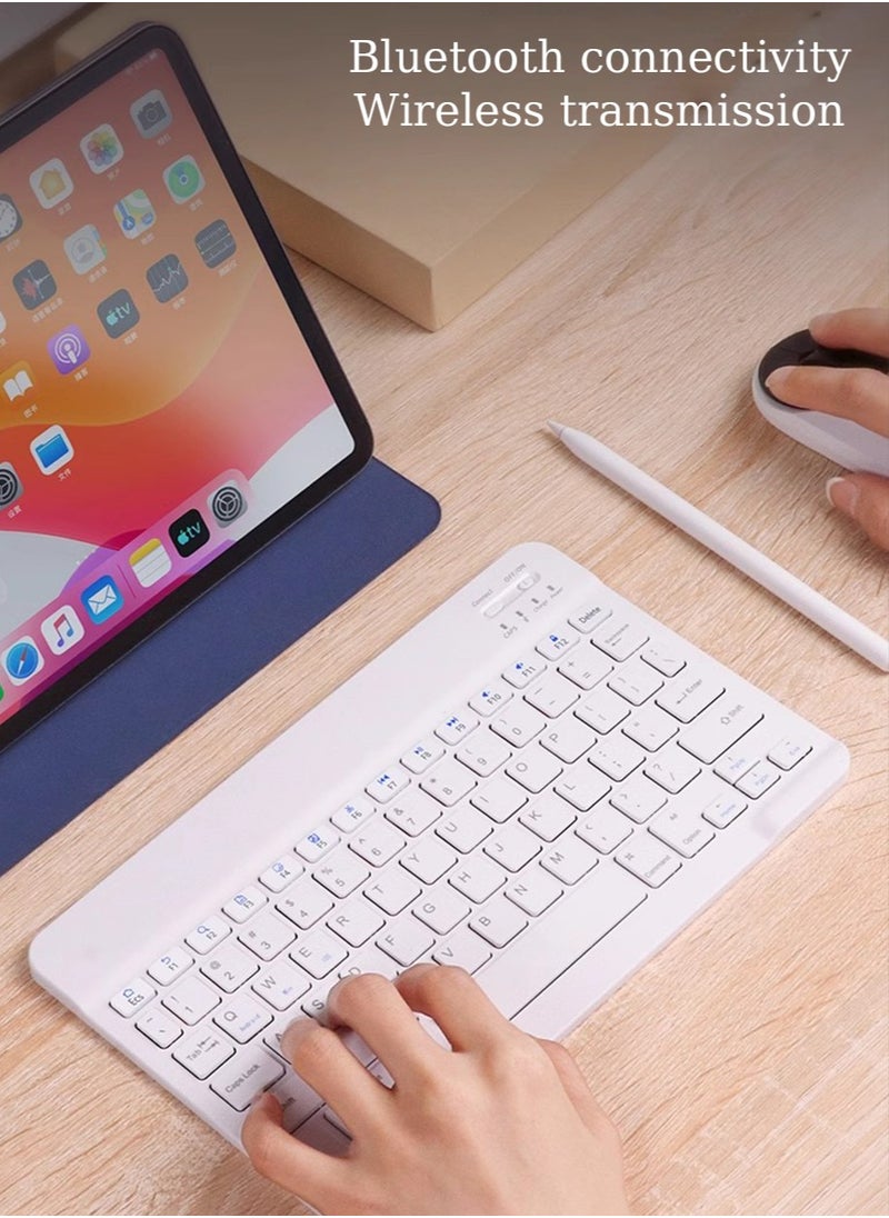 IINE - Compact Wireless Bluetooth Keyboard for MacBook, iMac, Mac Mini - Compatible with Apple Laptops and Desktops,2.4G Silent Compact USB Mouse and Scissor Switch Keyboard Set Computer Accessories - Image 1