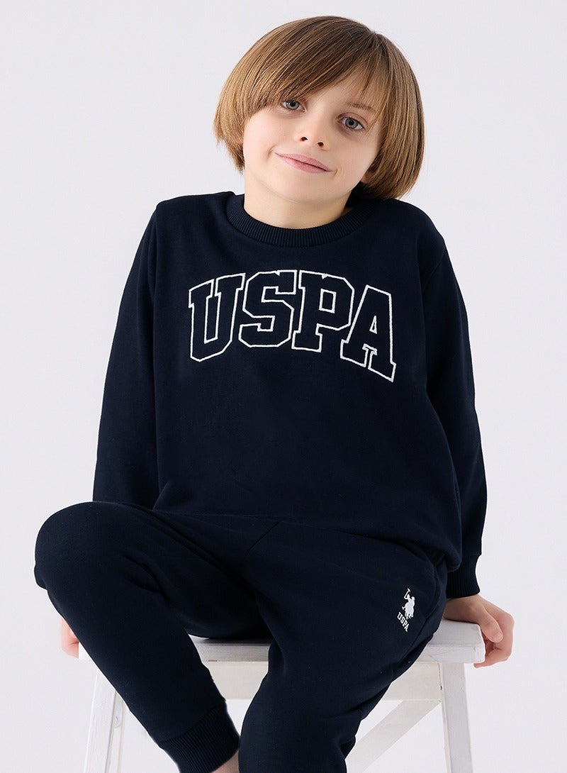 U.S. Polo Assn. U.S. Polo Assn. Boys Navy Tracksuit Set  - Image 1