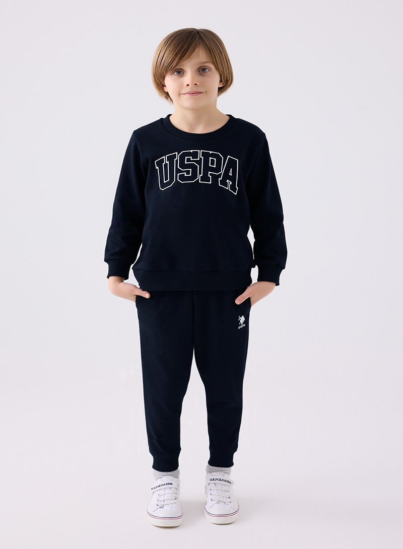 U.S. Polo Assn. U.S. Polo Assn. Boys Navy Tracksuit Set  - Image 4