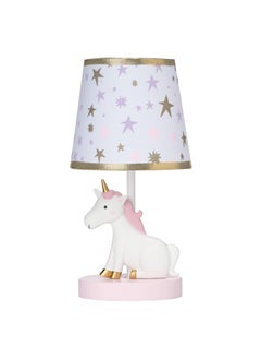 Bedtime Originals Rainbow Unicorn Lamp with Shade & Bulb  - Image 1