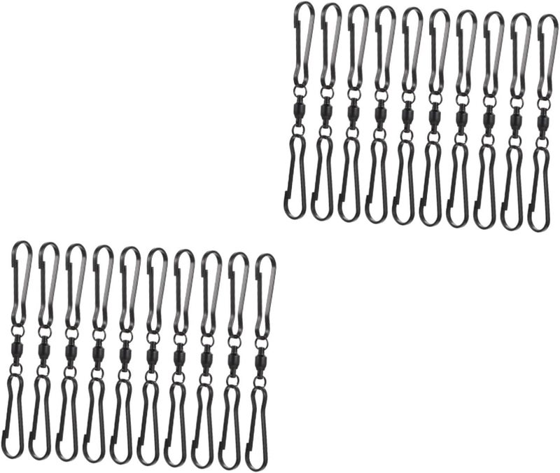 Sosoport 2sets Rotary Hooks for Wind Chimes Stainless Steel Hangers Easy to Use Wind Chime Hanger 10pcs*2 - Image 1