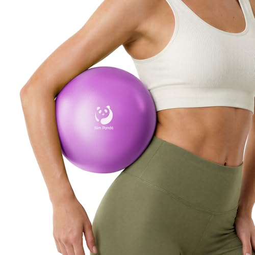 Slim Panda Pilates Ball 9 Inch Small Exercise Ball Anti Burst Mini Yoga Ball for Stability Workout Barre Core Strength Physical Therapy Balance Stretching - Image 1