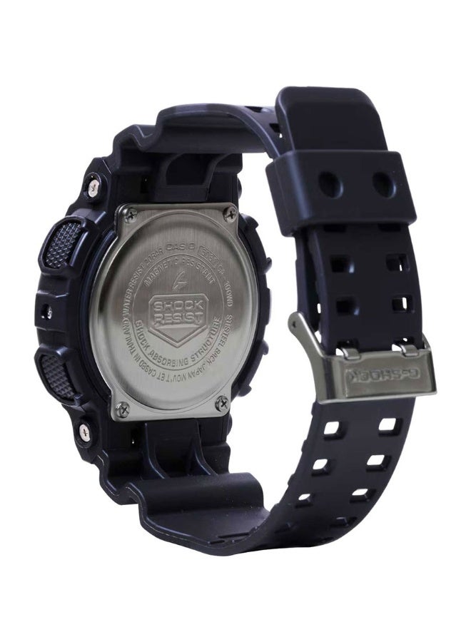 G-SHOCK Analog Digital Watch GA-100WD-1A, 51.2 mm White Dial, Black Resin Case & Band, Shock-Resistant, 200 M WR - Image 2