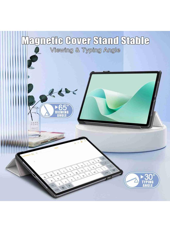S-TOP Case For Huawei MatePad 11.5S Custer Texture Coloured Drawing 3-Fold Holder Smart Leather Tablet Case - Image 5