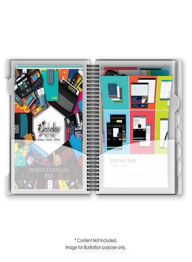 iScholar iQ+ 15 Pocket Organizer, 12.2 x 11 Inches, Tabbed Dividers, White (39906-WH) - Image 2