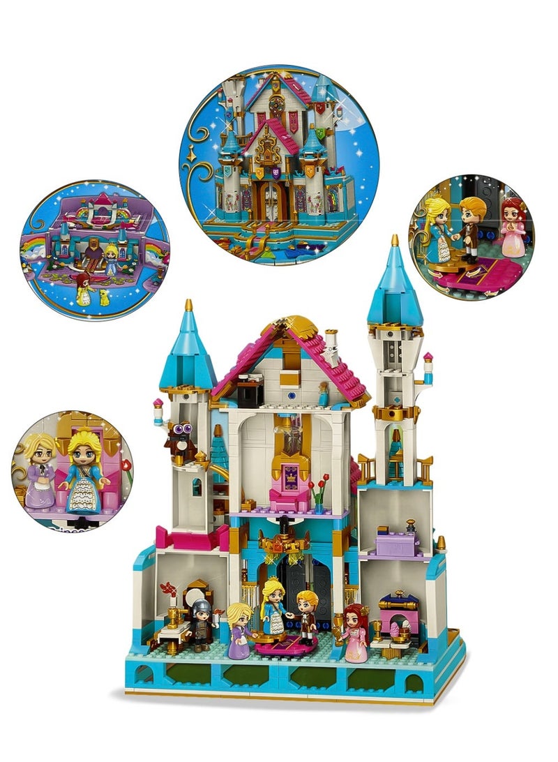 Qman Princess Castle Building Blocks Set for Kids – 1169 Pieces with 5 Mini Figures, Creative Construction Toy for Girls Ages 6+ - Image 4