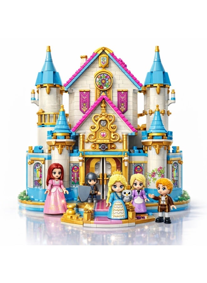 Qman Princess Castle Building Blocks Set for Kids – 1169 Pieces with 5 Mini Figures, Creative Construction Toy for Girls Ages 6+ - Image 1