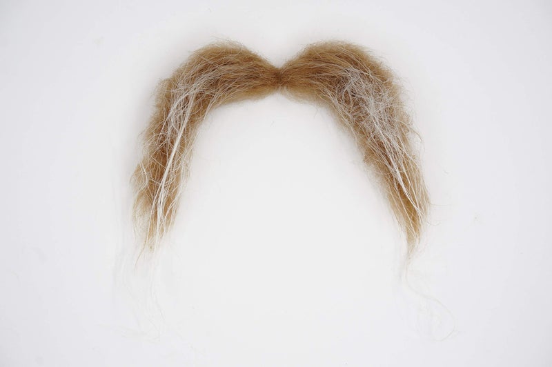 Mustaches Self Adhesive Fake Mustache, Novelty, Realistic Fu Manchu False Facial Hair, Costume Accessory for Adults, Blond Color - Image 5