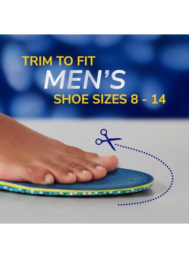 دكتور شولز Dr. Scholl's® 24-Hour Energy Multipurpose Insoles, Returns Energy with Every Step, Relieves Foot Pressure & Tired Achy Feet, Memory Foam & Gel Insert, Men's - Image 4