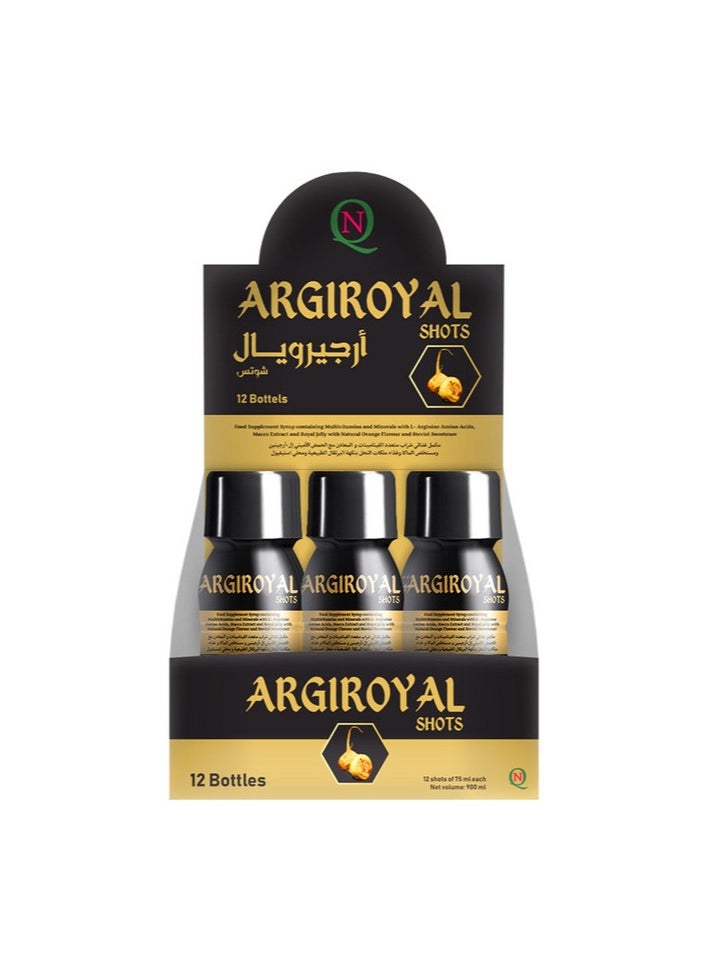 Noor AlQmar Argiroyal Shots Enhances Sexual Health, Boosts Libido And Energy - 12 Bottels  - Image 1