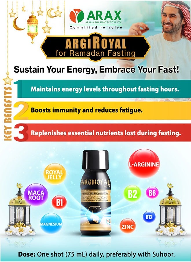 Noor AlQmar Argiroyal Shots Enhances Sexual Health, Boosts Libido And Energy - 12 Bottels  - Image 2