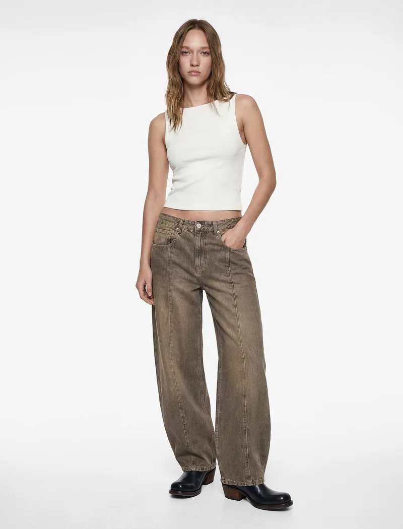 كوتون Crop Blouse
