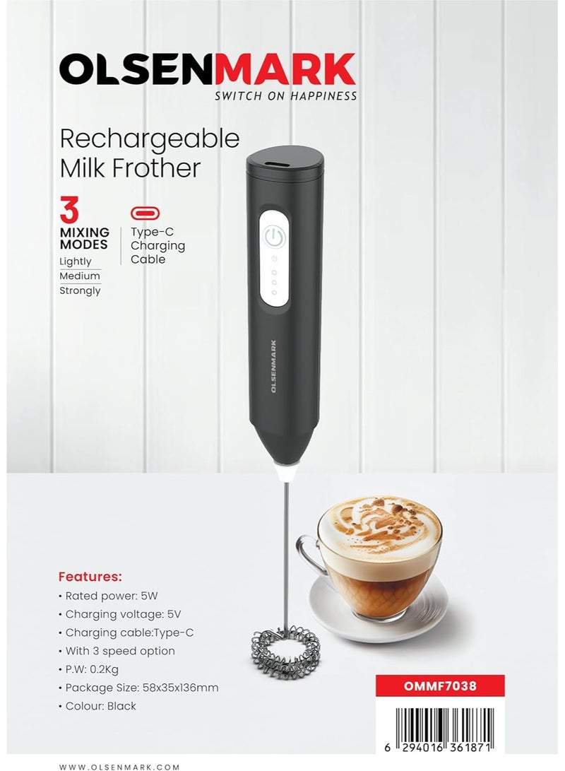 أولسنمارك ماكينة صنع رغوة الحليب القابلة لاعادة الشحن - Image 2