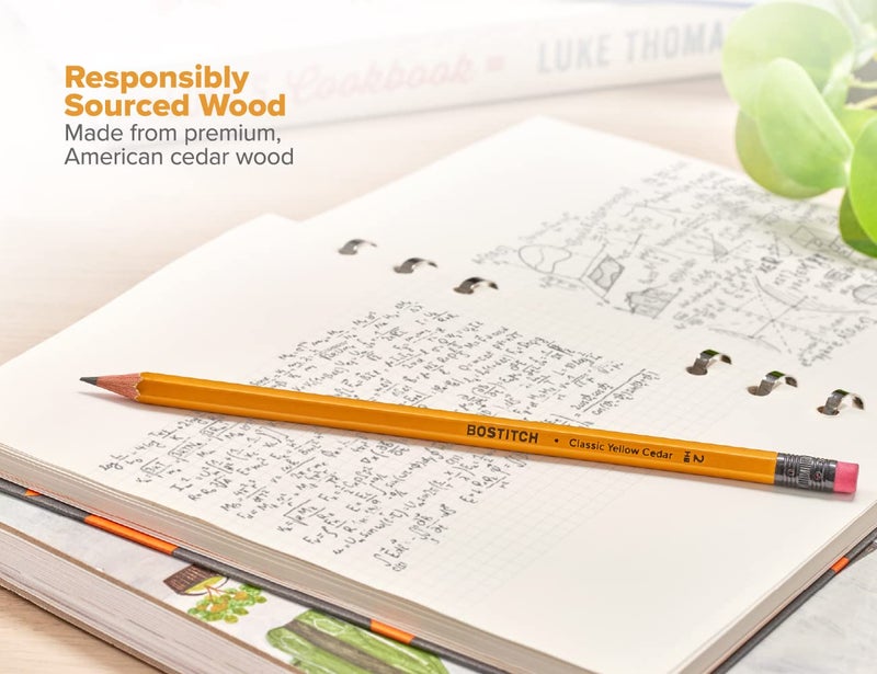 Bostitch Office Premium #2 Pencils, American Cedar Wood, Pre-Sharpened, HB Graphite, 48-Pack - Image 2