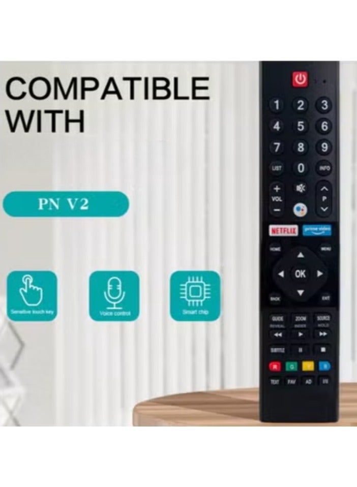 TV Universal Voice Remote Control Replacement Fit For All Panasonic HDTV 3D LCD LED TV With Netflix & Prime Video Short key Buttons - Image 3