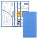 Cacturism Car Registration and Insurance Holder Vehicle Glove Box Car Organizer Men Women Wallet Accessories Case with Magnetic Shut for Cards Essential Document Driver License Blue - Image 2