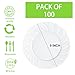 U-QE UQE 100 Pieces White Plastic Plates 9 Inch White Disposable Plates Washable Reusable Premium Hard Plates Party Supplies for Party Celebrations Travel Wedding Party and Events - Image 4