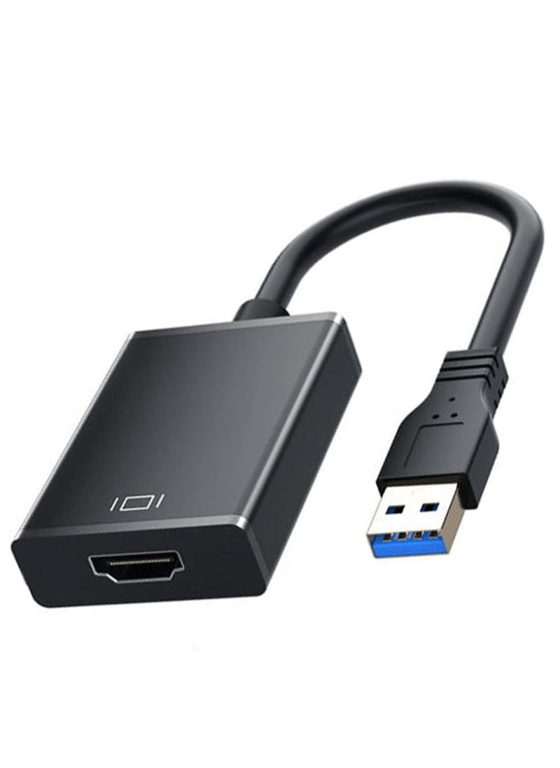 ELTRAZONE USB to HDMI Adapter – USB 3.0 to HDMI Cable Multi-Display Video Converter – 1080P HD Output for Windows 7/8/10 PC, Laptop, Monitor, Projector, HDTV – Plug & Play – Not Compatible with macOS/Chromebook  - Image 1