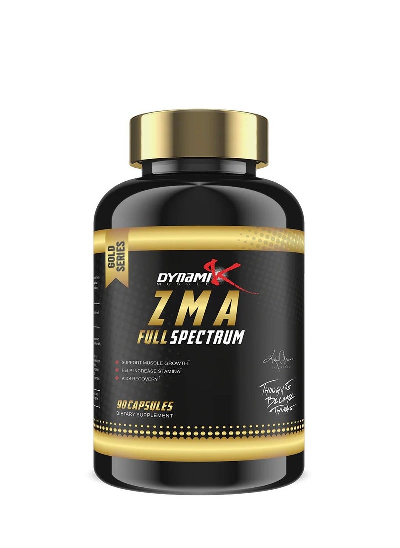 DYNAMIK MUSCLE Dynamik Muscle, ZMA, Full Spectrum, 90 Caps, 30 Servings  - Image 1