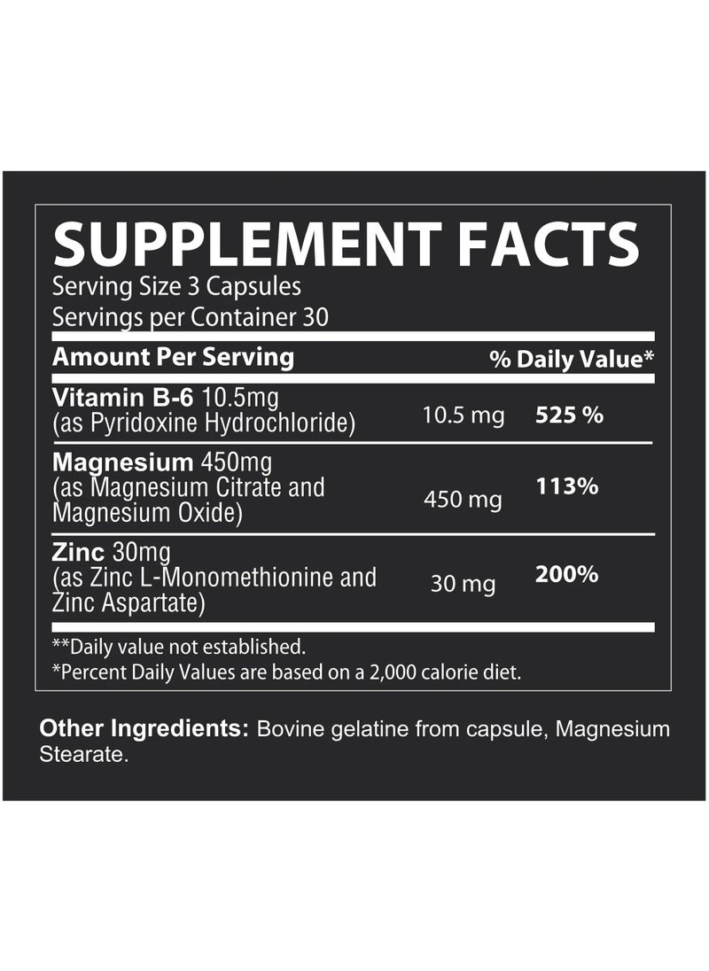 DYNAMIK MUSCLE Dynamik Muscle, ZMA, Full Spectrum, 90 Caps, 30 Servings  - Image 2