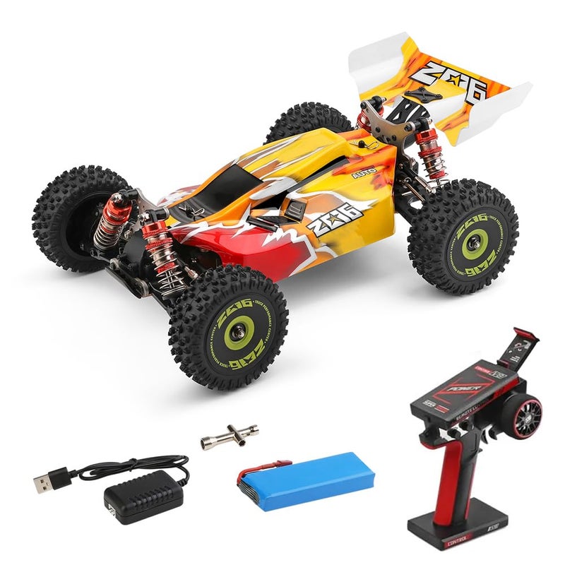 GoolRC سيارات GoolRC WLtoys 144010 الكهربائية بدون فرش للبالغين 114 مقياس سيارة تحكم عن بعد سباق عالي السرعة سيارة RC باجي 24GHz سيارة انزلاق RC مع هيكل معدني - Image 2