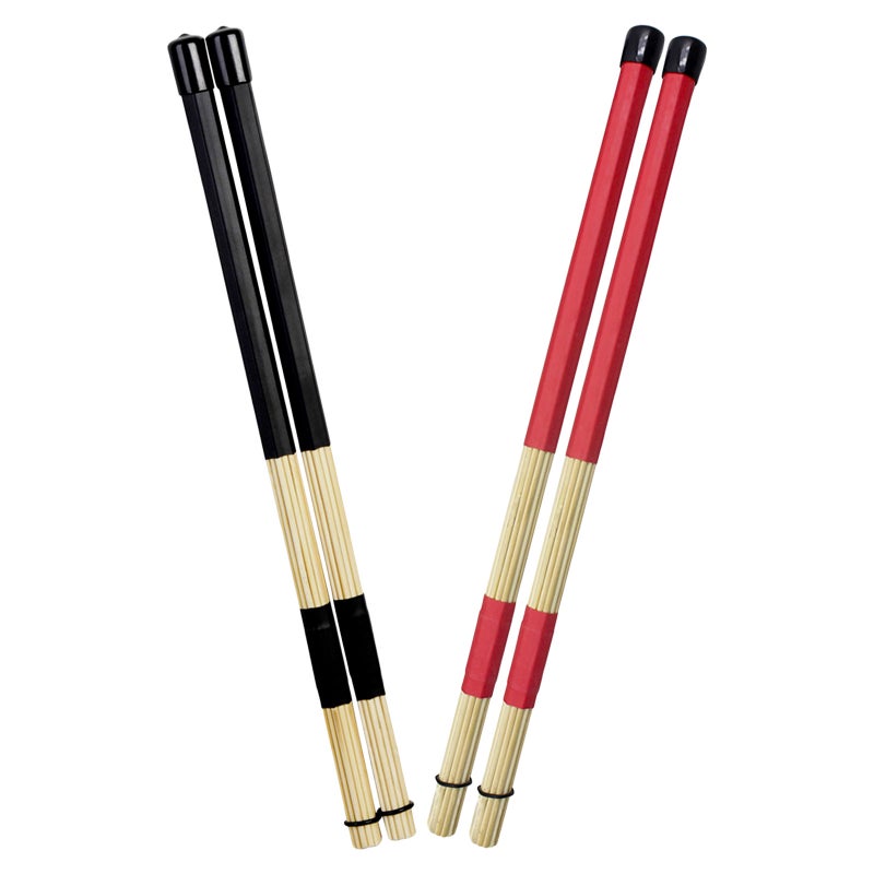 2 Pairs Brush : Drum Accessories - Rod Jazz Brushes for Acoustic - Percussion Drumstick for Practice Performance - Image 5