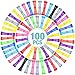Macarrie 100 Pieces Marble Mesh Fidget Toy Stress Relieve Fidget Toy for Anxiety Sensory Quiet Marble Sensory Toys Silent Toys for School Office ADHD Add OCD Autism GiftsBright Style - Image 3