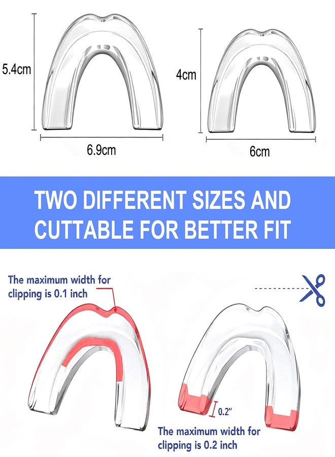 RupeeRise 4 Pcs Night Guards for Teeth Grinding, Teeth Aligners for Straightening Teeth, Mouth Guard for Nighttime Teeth Protection During Sleep, Custom-Fit Dental Guard Preparation - Image 2