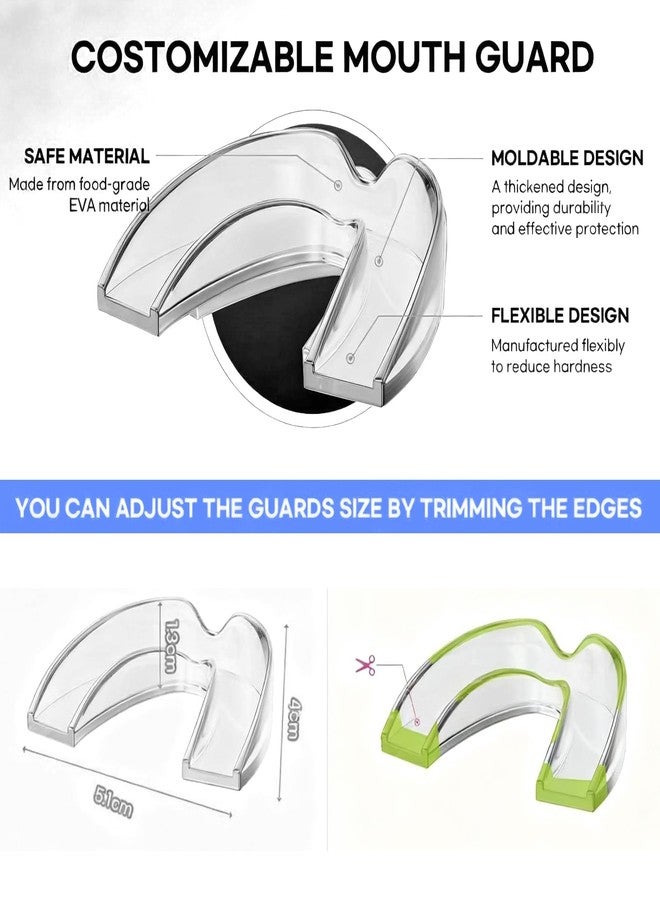 RupeeRise 4 Pcs Night Guards for Teeth Grinding, Teeth Aligners for Straightening Teeth, Mouth Guard for Nighttime Teeth Protection During Sleep, Custom-Fit Dental Guard Preparation - Image 4